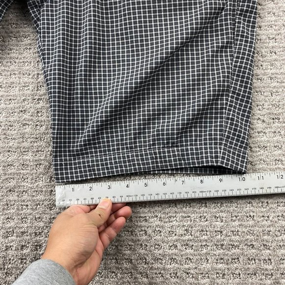 PUMA Golf Shorts Men 32 Gray Checkered Chino Short Pants Outdoor Casual Pocket - Picture 11 of 11